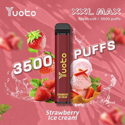 Ananas Eis Einweg-Vape 3500 Puffs 1200mah mit Mesh Coil 16 Aromen