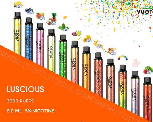 Heiße Verkäufe verkaufen Zigarette Vape-Hülse Vape Pen Pod Starter Kit Yuoto köstliche die 3000 Hauch-Wegwerfe Vape elektronische en gros