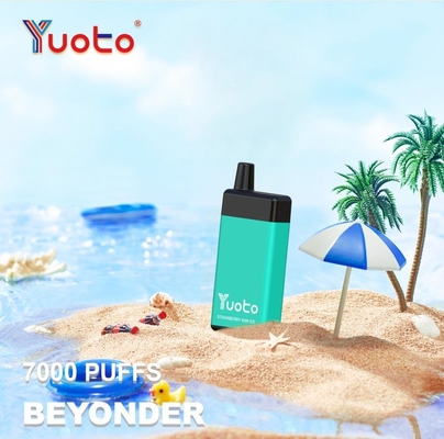 Yuoto Beyonder Geschmacksmittel Einweg-Vape 7000 Puffs Wiederaufladbare Nikotinfreie 5% E Flüssigkeit