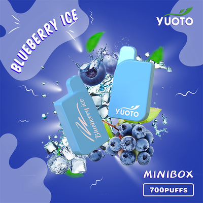 2% 5% Nikotin Yuoto Mini Box 700 stößt Vape luft, das Wegwerf-3.6V Voitage eingab