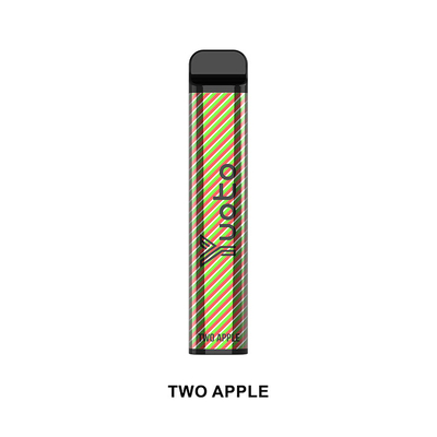 Yuoto Longest Lasting Disposable E Cig XXL 2500 Puffs Double Apple 50 mg 7 ml Saft