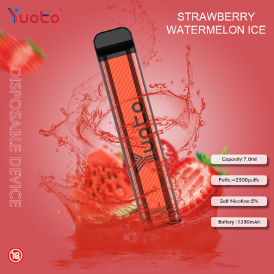 Hauche Yuoto 23 Aroma-7.0ML 2500 Wegwerf-Nikotin 1200 Vape MAh Battery 5%