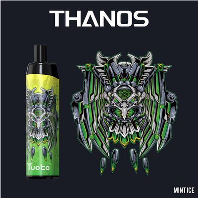 E-Zigaretten Yuoto Thanos 5000puff Wegwerf-Vape Nikotin 5% /2 % Vape Pen Mesh Coil Rechargeable 650mAh 14ml