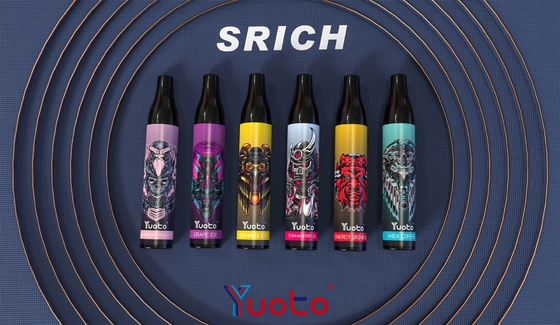 Ursprüngliche Hauche Yuoto 2000 E-Zigaretten Vape Wegwerf-Mesh Coil 6ml E Juice Battery 850mAh Vape-Stift