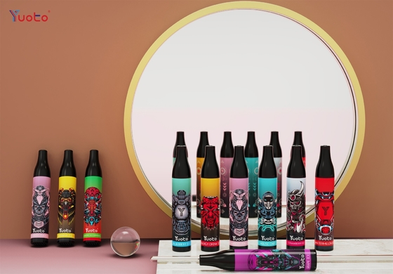 Populäres Yuoto 2000 stößt vape Vape Wegwerf-E-Zigaretten Vape-Stift Mesh Coils 6ml E Saft-850mAh luft