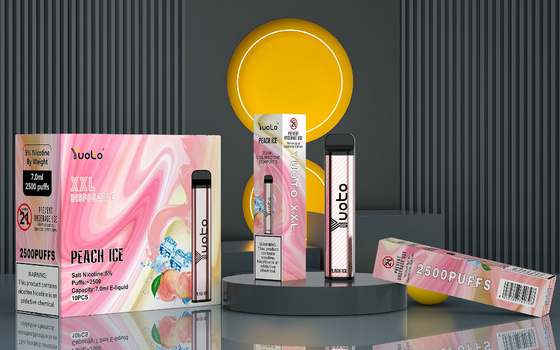authentische fabrik von yuoto xxl 2500 puff einweg-vape 5% nic 7ml flüssigkeit 1200mah 35 farben erhältlich