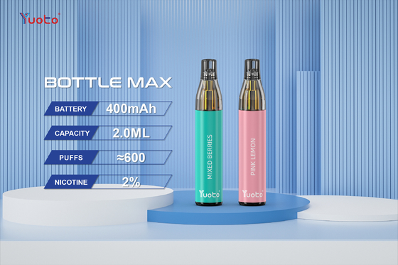 Tpd bescheinigte Yuoto-Flasche maximales 600puff 2.0ml multi Aroma Mesh Coil Disposable