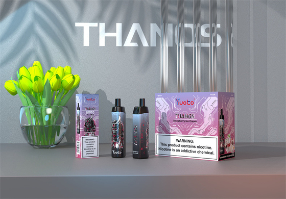 5000 Hauche thanos mech Spule Wegwerf-vape Stift große flavos includingi Erdbeermischungsbeere