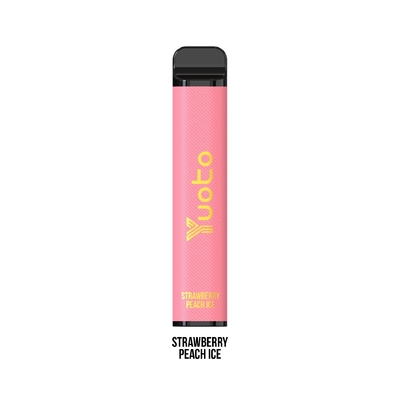 50 mg Nikotin Yuoto Einweg-E-Zigarette 3500 Züge Erdbeer-Pfirsich 1200 mAh 9 ml E-Saft