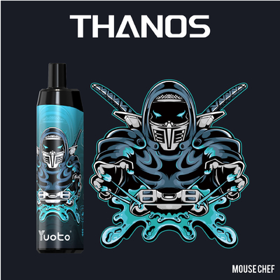 Vape-Hülse Yuoto Thanos 5000 stößt die flüssige Spule der Masche 650mAh Frucht Flavo Nikotins 14ML E luft, die mit Art C wieder aufladbar ist