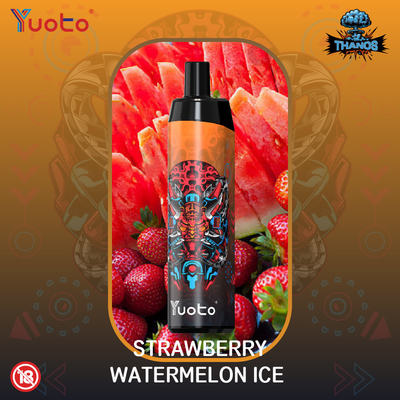 Watermelon Ice Einweg-Vape Yuoto Thanos 5000 Puffs E-Zigarette mit Mesh Coil 14ml E-Liquid 650mAh Akku