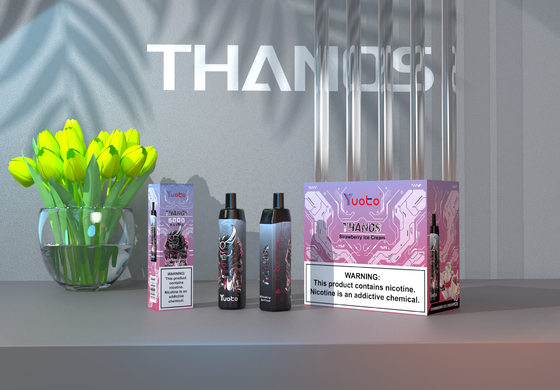 Einweg Vape Pod 5000 Puffs Bananengeschmack Yuoto Thanos Mesh Coil 14ml Ejuice 650mAh Akku Bulking China Factory