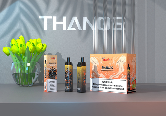 Einweg Vape Pod 5000 Puffs Bananengeschmack Yuoto Thanos Mesh Coil 14ml Ejuice 650mAh Akku Bulking China Factory