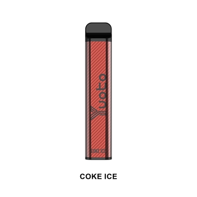 Yuoto xXL elektronischer Zigarettenstick 2500 Puffs Einweg-Vape-Cola-Eis 7 ml stilvolles Aussehen