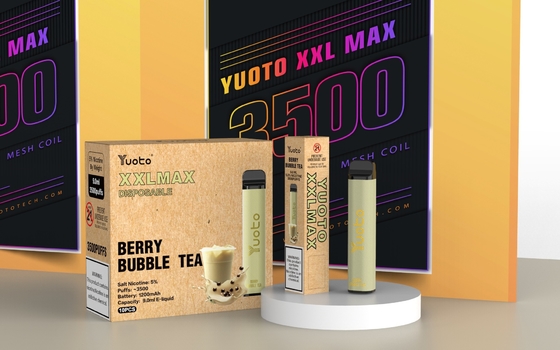 Yuoto xxl Max 3500 Puffs Erdbeer-Wassermelone Original-Fabrik E-Zigarette 5% Nitotion 9ml Flüssigkeit