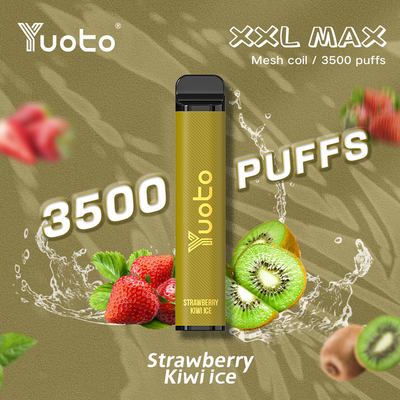 Erdbeer-Kiwi Yuoto 3500 Puffs Einweg-Vape-Pod 2% / 5% Nikotion-Ausgang Voitage 3,7 V