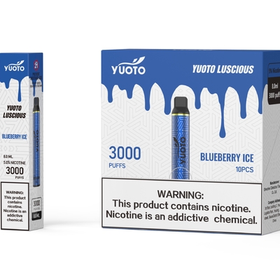 Neue Art der elektronischen Zigarette Yuoto Vape 3000 Puffs Blueberry 1350mAh Akku 8ml E-Saft