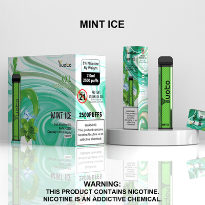 2500 Puffs Einweg-Vape-Pod mit Pfirsichgeschmack Yuoto XXL Coil 7ml Ejuice 1200mAh Akku aus China Factory
