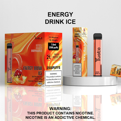 Yuoto XXL Einweg 2500 Puffs Vape Pod Milchkaffee mit 7ml E-Liquid 1200mAh Akku Schneller Versand Indien