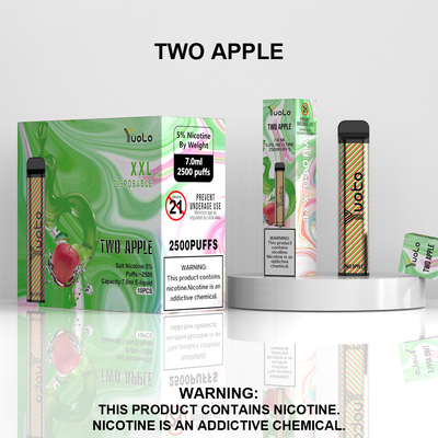 Einweg-Vape-Pod 2500 Puffs Bananengeschmack Yuoto XXL 7,0 ml Ejuice 1200 mAh Batterie Bulking China Factory