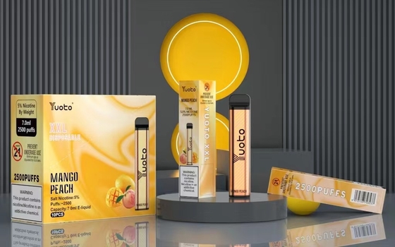 Einweg-Vape-Pod 2500 Puffs Bananengeschmack Yuoto XXL 7,0 ml Ejuice 1200 mAh Batterie Bulking China Factory