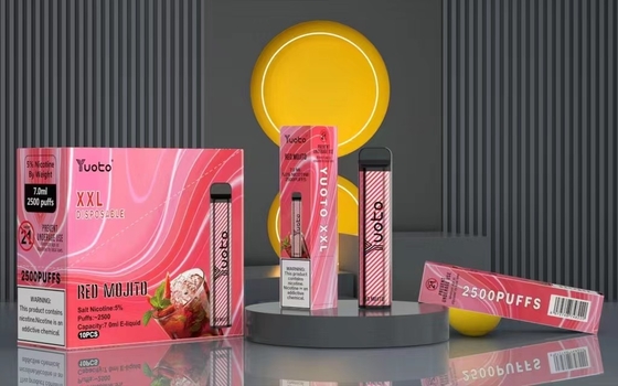 Einweg-Vape-Pod 2500 Puffs Bananengeschmack Yuoto XXL 7,0 ml Ejuice 1200 mAh Batterie Bulking China Factory