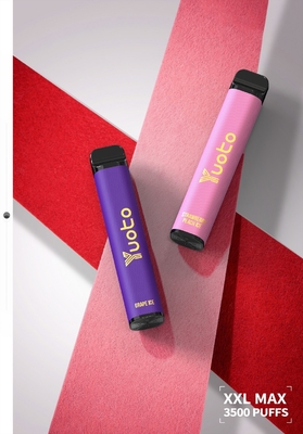 Erdbeer-Kiwi Yuoto 3500 Puffs Einweg-Vape-Pod 2% / 5% Nikotion-Ausgang Voitage 3,7 V