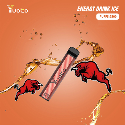 Heißer Verkauf Yuoto XXL 2500 Puffs Energy Drink Flavor Einweg-Vape-Pod-Gerät 5ml nic