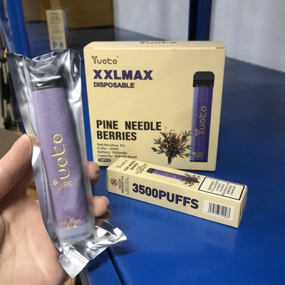 Fabrik neues Yuoto XXL max 3500 stößt Wegwerf-Vape-Kiefernnadel-Beerenaromen luft