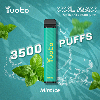 Yuoto neues XXL max 3500 stößt Wegwerf-Saft Vape-Minzen-Eis-Mesh Coils 9ML E luft
