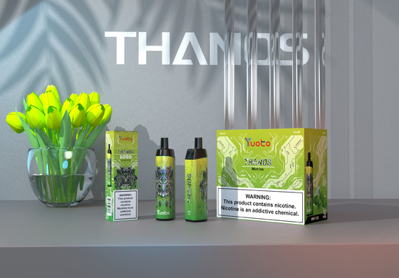 Yuoto Thanos 5000 stößt Vape-Stift, Zerstäuber 14ML 650mAh Mesh Coil Type C luft