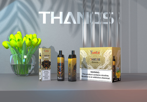 5% Nikotin Yuoto Thanos 5000 stößt Pen Hookah 14ML 650mAh Mesh Coil With Type C luft