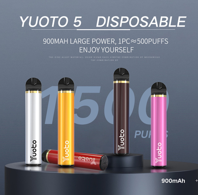 100% ursprüngliche 1500 stößt Zigaretten 900mAh 5ml vor--Filledfactory Großhandelse Yuoto elektronischer Cig-WegwerfZerstäuber 2 luft