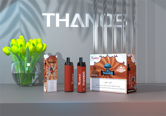 Art C wieder aufladbares Yuoto Thanos 5000 stößt Wegwerf-Vape 14ml E flüssiges 650mAh luft