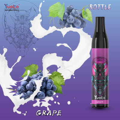 Hauche YUOTO-Flaschen-600 Wegwerf-Nikotin TPD Europa Vape Pen Grape Ice Mesh Coil 2%