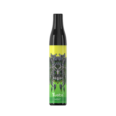 YUOTO-Flaschen-600 Nikotin Mesh Coil TPD Hauch-Wegwerfzerstäuber HÜLSE Minzen-20mg 2%