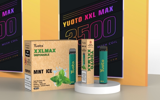 Frucht-Aroma Yuoto XXL maximales 3500 flüssiges Wegwerf-Vape NIC der Hauch-Stangen-9ml E des Stift-20mg
