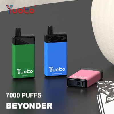 Original Yuoto Einweg-Vape Beyonder 7000 Puffs Wiederaufladbare Mesh Coil 15 Aromen Original