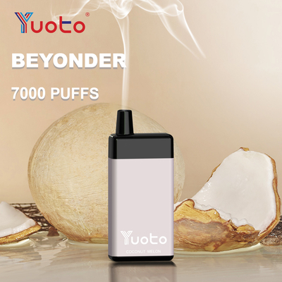 7000 Wegwerf-Vape Pen Hookah With 16ml Batterie Mesh Coil Hauche Yuoto Beyonder E-Flüssigkeits-900mAh