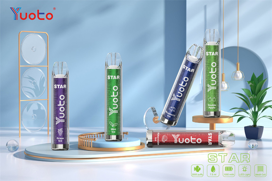 16 Batterie-elektronische Zigarette Farbe-Yuoto Vape Stern-1000mAh 3.2V