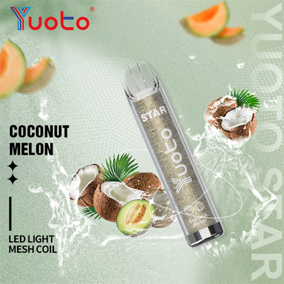 LED glänzen Hauche Wegwerf-Vapes Yuoto-Stern-3000 mit 5% Nikotin 16 Hotsell-Aromen