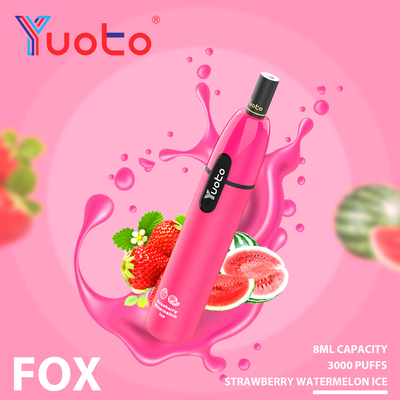 7.5ml Prefilled flüssigen Wegwerf-Yuoto Stern E, den Vape 3000 1000mAh RoHS FCC luftstößt