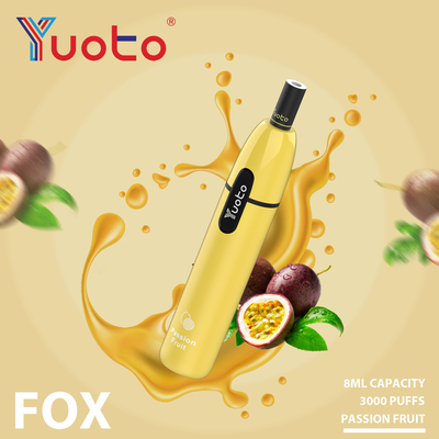 7.5ml Prefilled flüssigen Wegwerf-Yuoto Stern E, den Vape 3000 1000mAh RoHS FCC luftstößt
