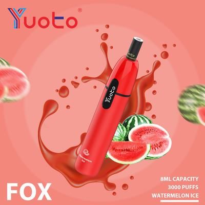 Aluminium-Alloy+PCTG materielle E-Zigarette Hauche Fuchses 3000 Yuoto Vape Ausgangsspannungs-