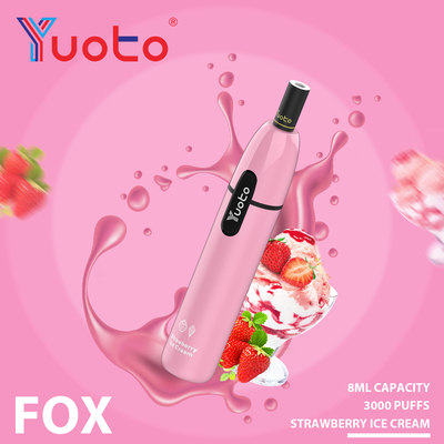 7.5ml Prefilled flüssigen Wegwerf-Yuoto Stern E, den Vape 3000 1000mAh RoHS FCC luftstößt