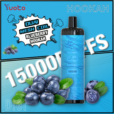 YUOTO Hersteller DIGI 15000 Puffs Daul Mesh Coil Vape Verstellbarer Luftstrom MTL und DTL