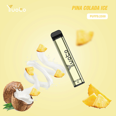 100% YUOTO 1200mAh Xxl 2500 stoßen Wegwerf-Aroma-NIC 5% E Vape 23 Saft 7.0Ml luft