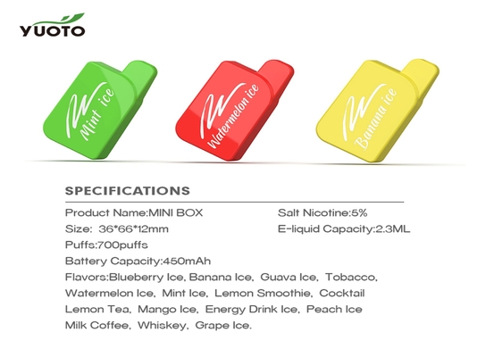 15 Aromen 700 stößt Zertifikat Vape 2.3ML E Juice Capacity EMC ROHS luft