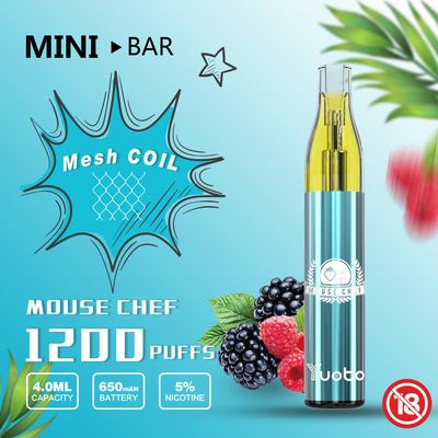 Mischfrucht-Aroma Yuoto Mini Bar 1200puff Wegwerf-Vape 11