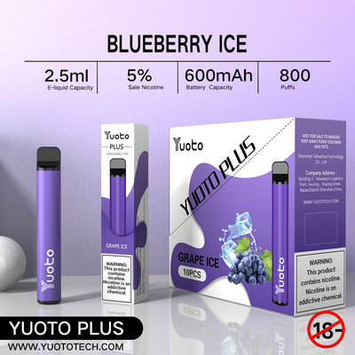 Yuoto plus 800 aroma-Blaubeerhimbeererdbeere der Hauch-E der Zigaretten-32g 11 Misch